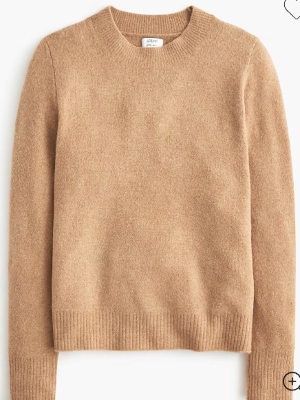 J. Crew Women’s Camel Crewneck Sweater - XL